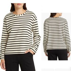 MASAI COPENHAGEN Balla Stripe Cotton Sweater-L
